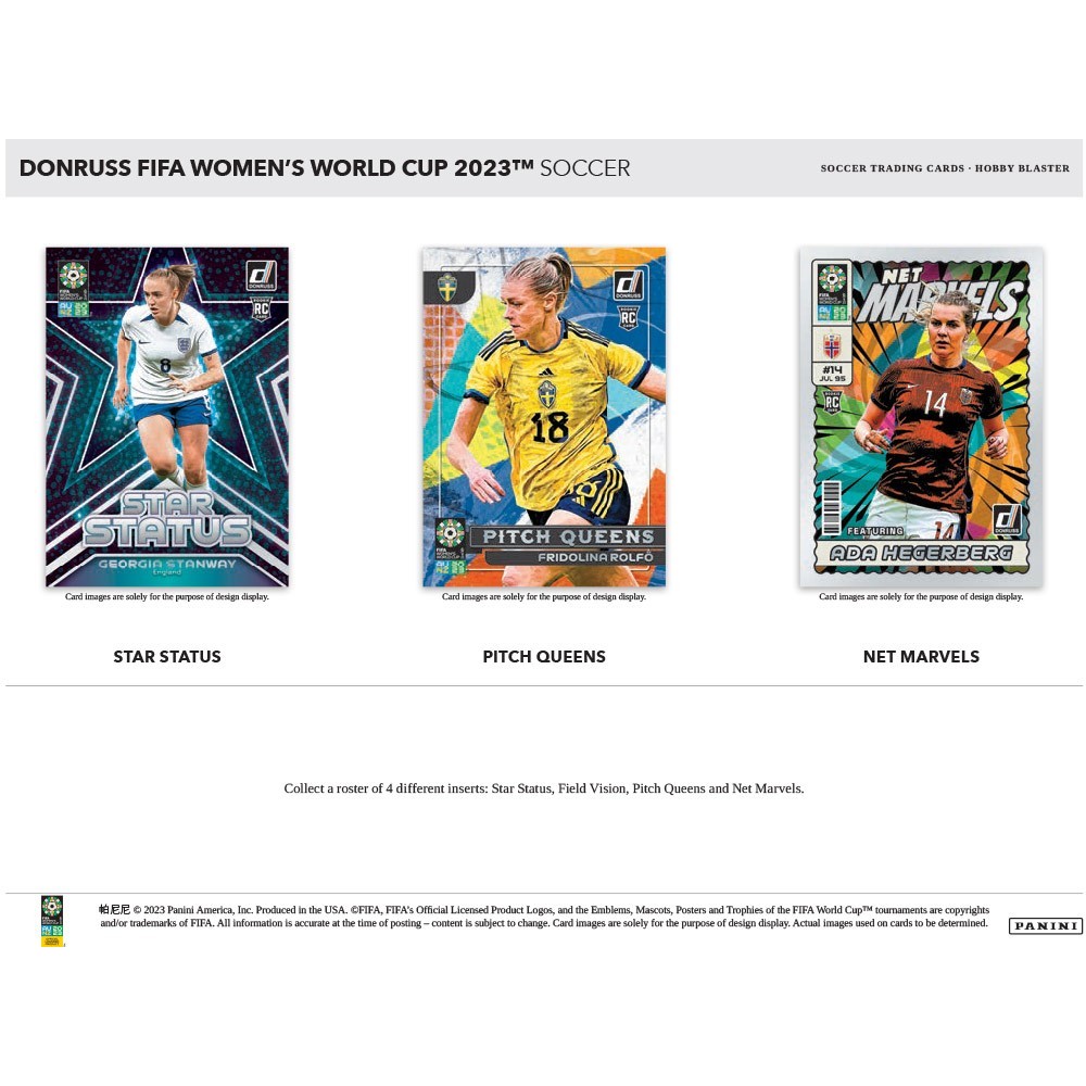 2023 Panini Donruss Soccer FIFA Women's World Cup Hobby Blaster 20-Box Case