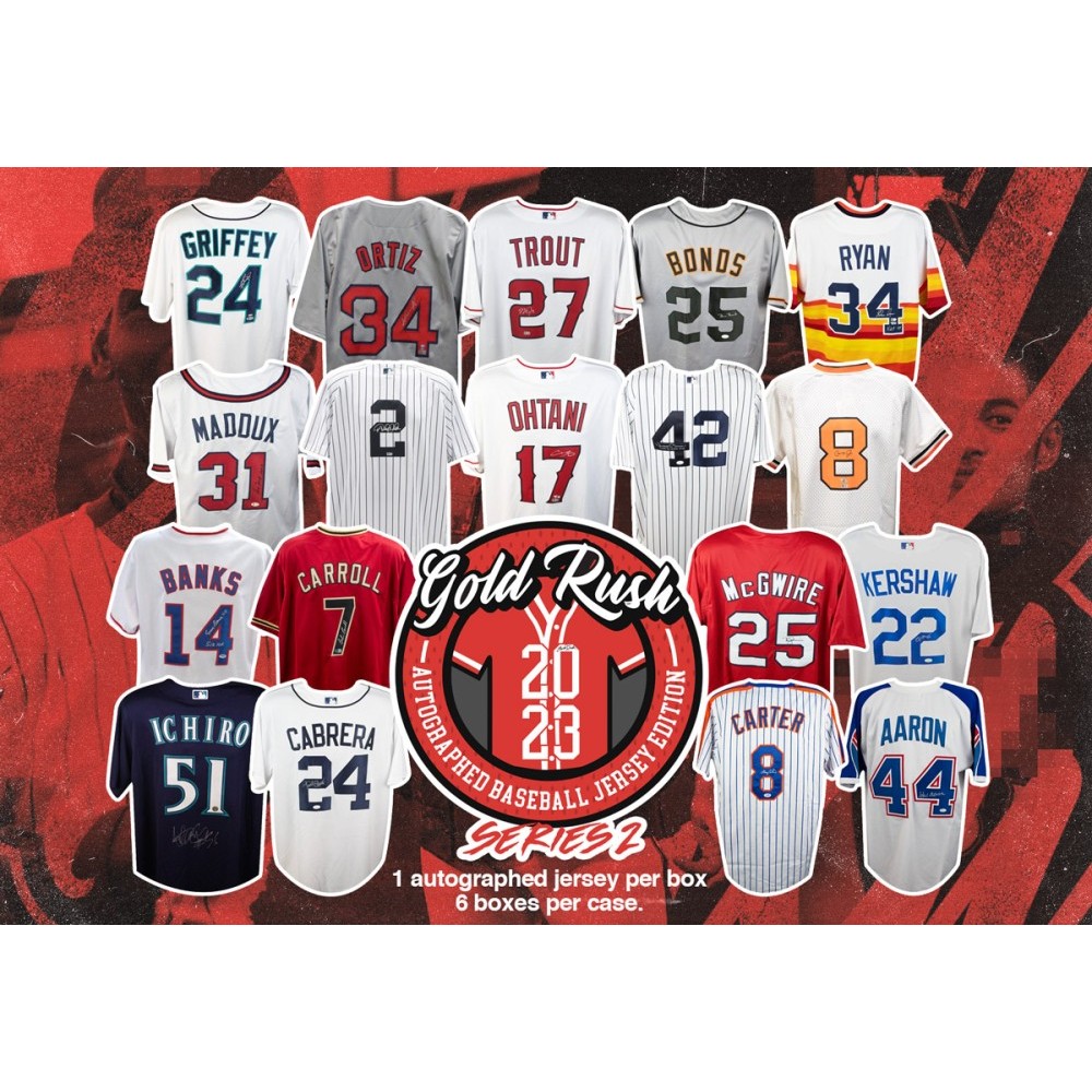 2023 Gold Rush Autographed Licensed Baseball Jersey Edition Box