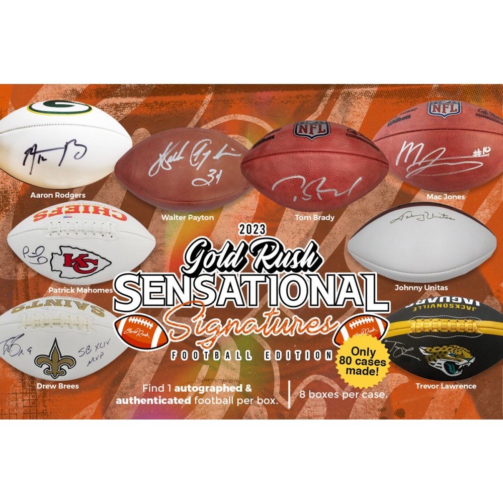 2023 Gold Rush Autographed Football Jersey Series 4 Box