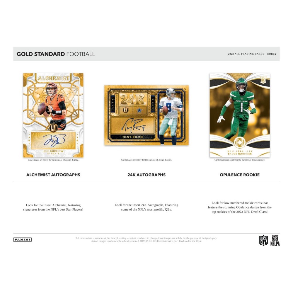 Panini Gold Standard Football Huge Picture Gallery