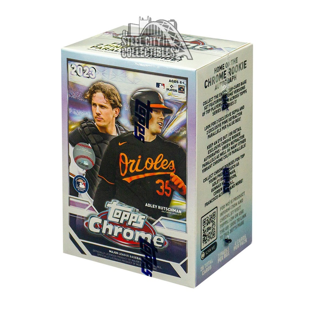2023 Topps Chrome Baseball 7-Pack Blaster Box