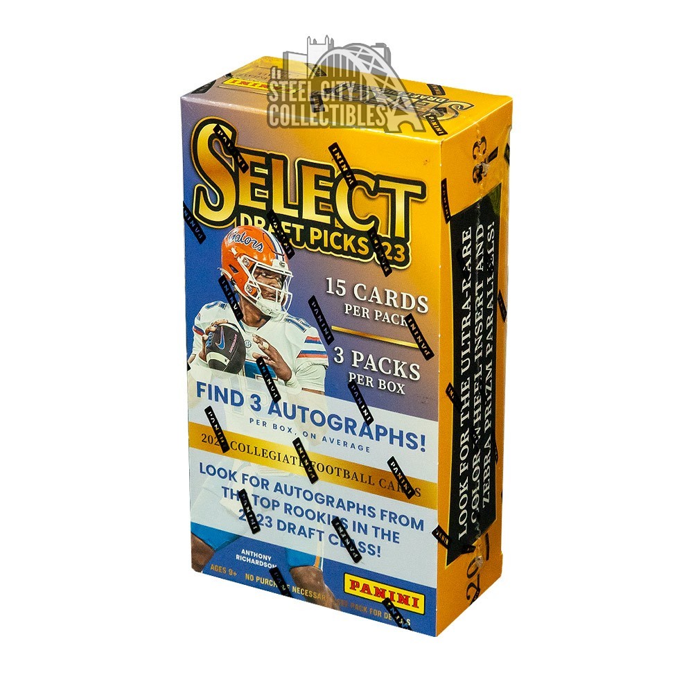 2023 National Break 2023 Panini Select Draft Picks Football Hobby 12 Box  FULL CASE Break #1 RAND 