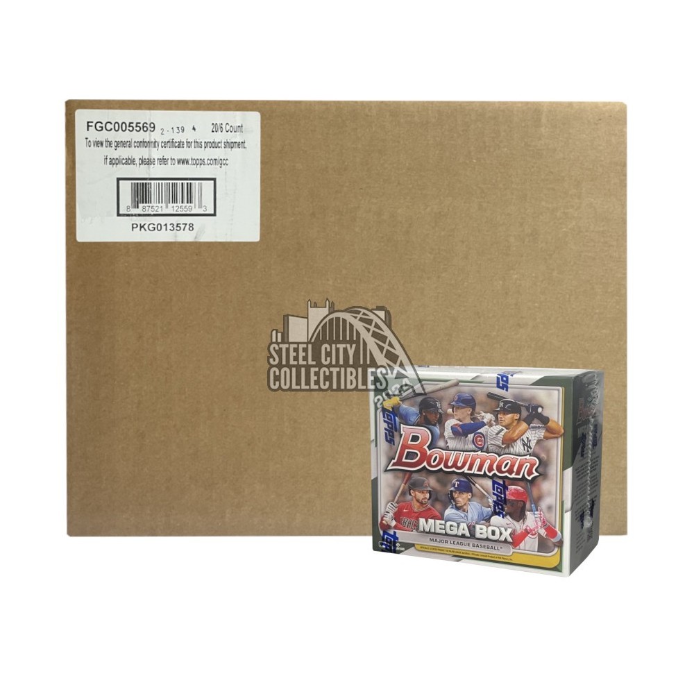 2024 Bowman Baseball Mega 20Box Case Steel City Collectibles