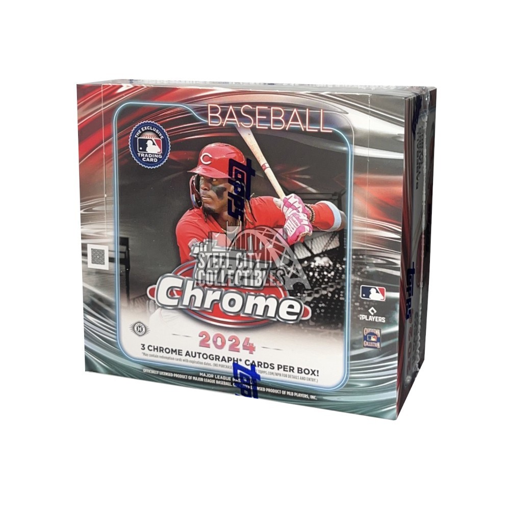 2024 Topps Chrome Baseball Jumbo Hobby Box Steel City Collectibles