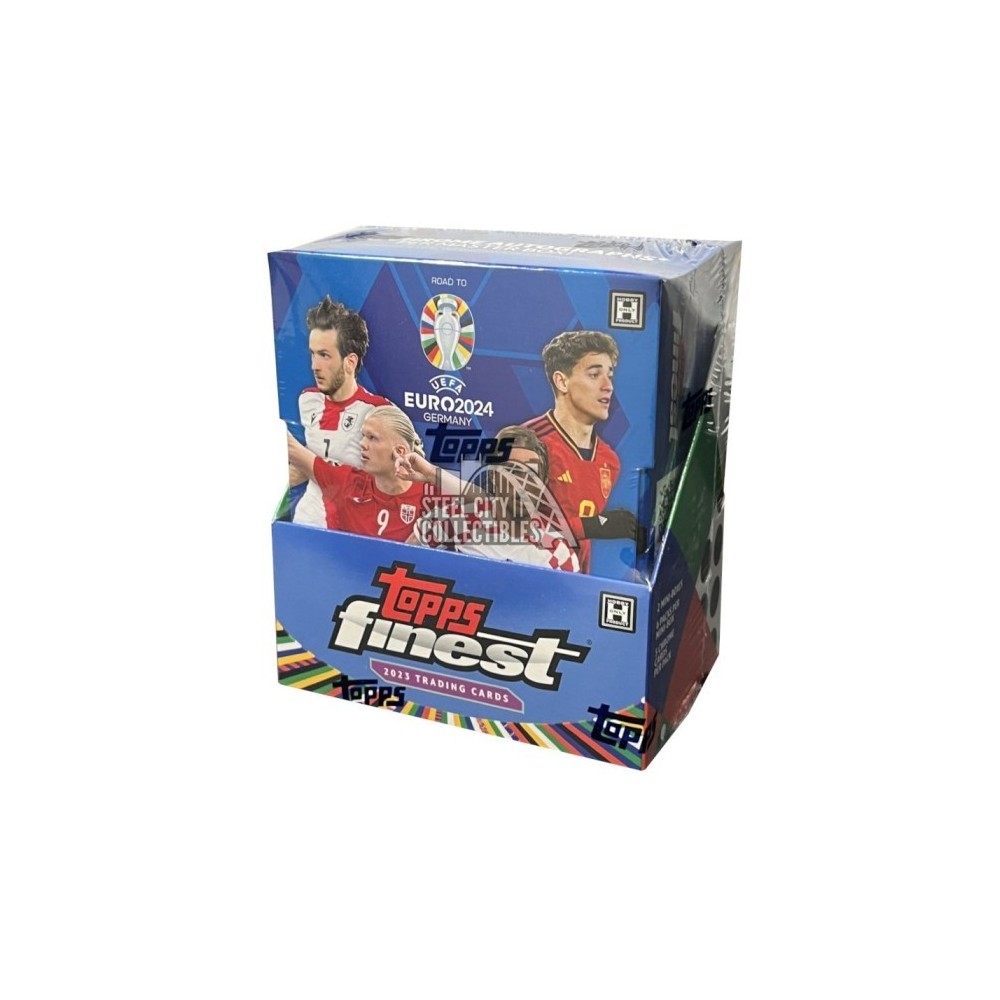 2023 Topps Finest Road to UEFA Euro 2024 Soccer Hobby 2-Box Random Mini ...