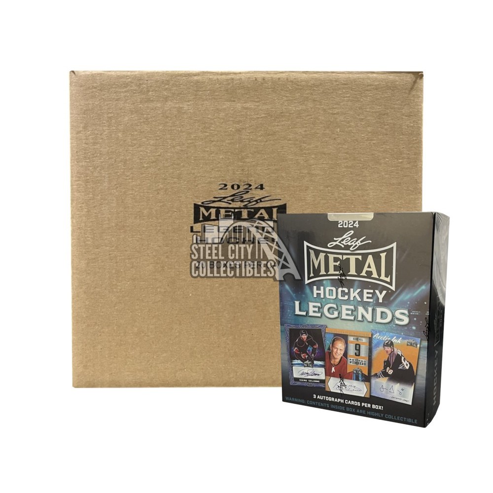 2024 Leaf Metal Hockey Legends Hobby 20Box Case Steel City Collectibles