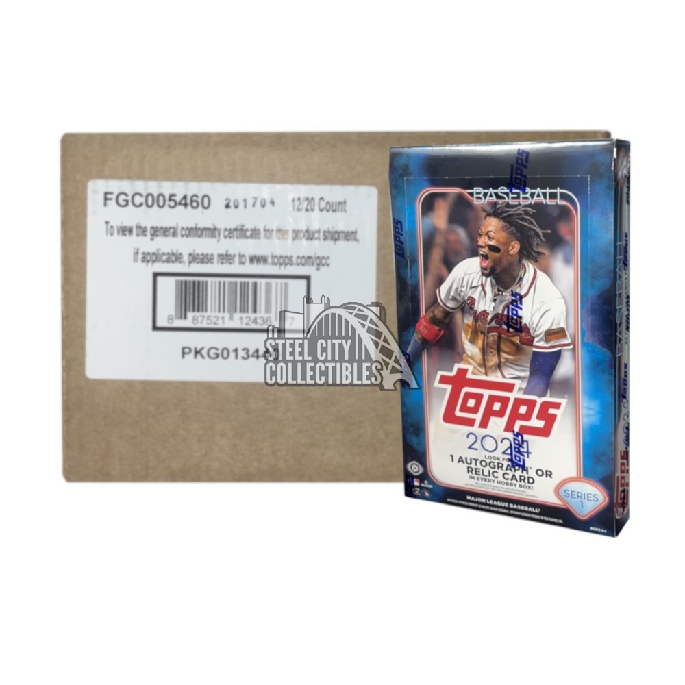 2024 Topps Series 1 Baseball Hobby 12Box Case Steel City Collectibles