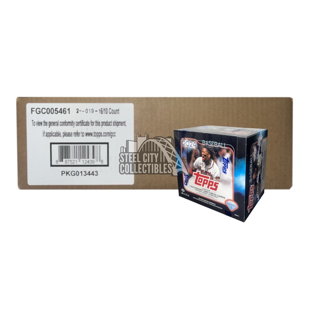 2024 Topps Series 1 Baseball Hobby Jumbo 6Box Case Steel City