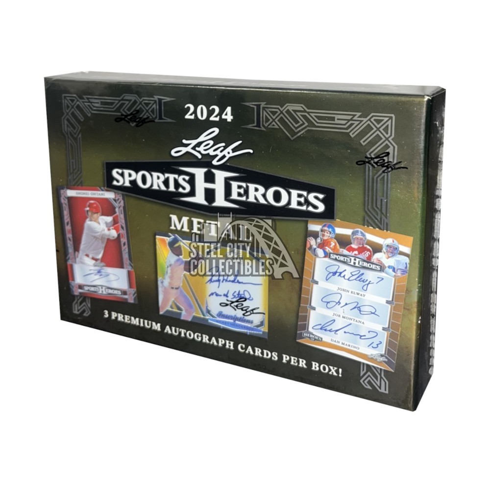 2024 Leaf Sports Heroes Hobby Box Steel City Collectibles