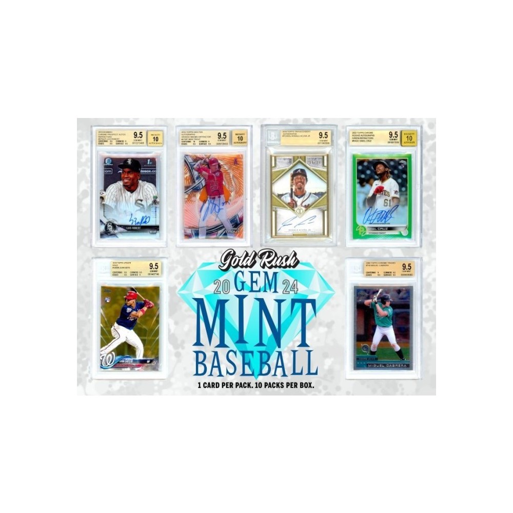 2024 Gold Rush Gem Mint Baseball 10Pack Box Random Division Group Break 1 Steve Steel City