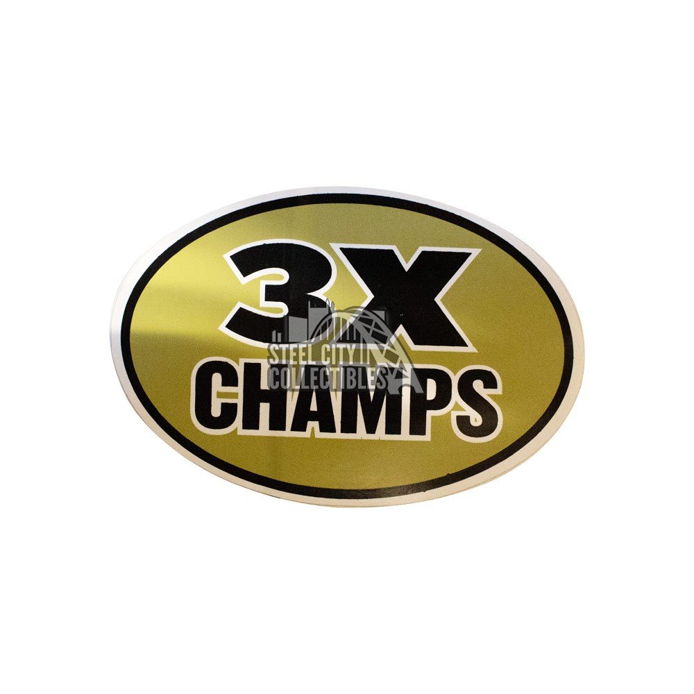 3x Champs Oval Decal 3