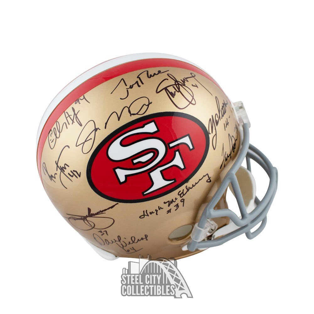 Christian McCaffrey Signed 49ers Throwback 1964-95 Speed Mini Helmet (JSA)