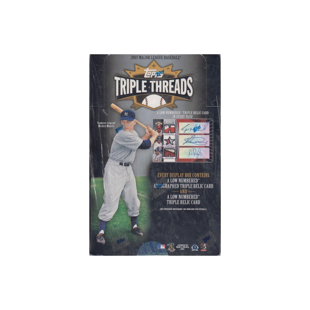 2007 Topps Triple Threads Baseball Hobby Box | Steel City Collectibles