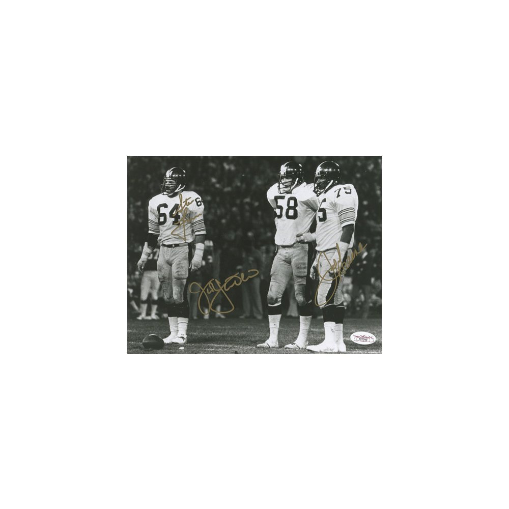 Autographed JOE GREENE & JACK LAMBERT 8X10 Pittsburgh Steelers Photo JSA