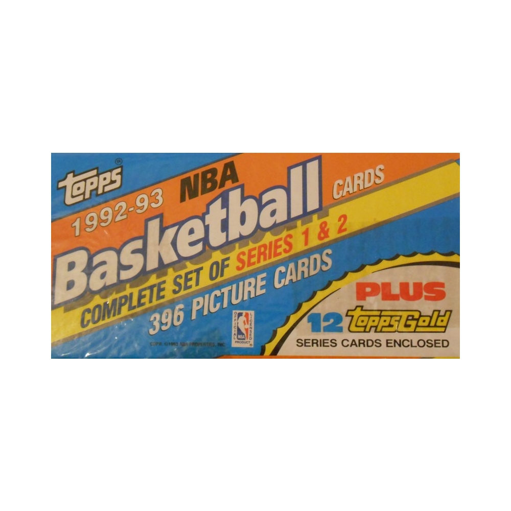 Popular 1992-93 Topps Basketball Card SET, Factory Sealed, Series 1&2+12 Gold NBA