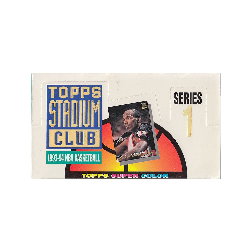 1993-94 Topps Stadium Club Series 1 Basketball Jumbo Box | Steel