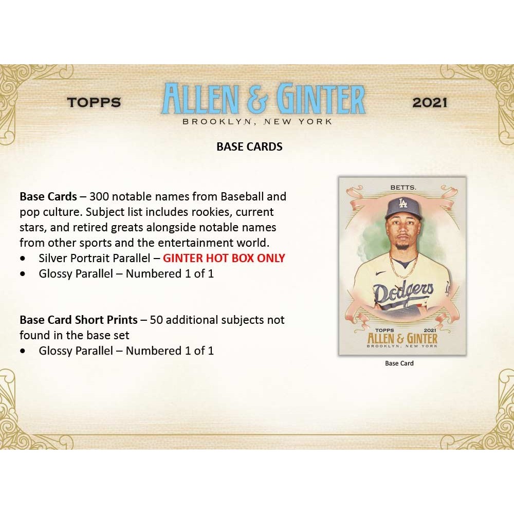 2021 Topps Allen & Ginter Baseball Blaster Box | Steel City 