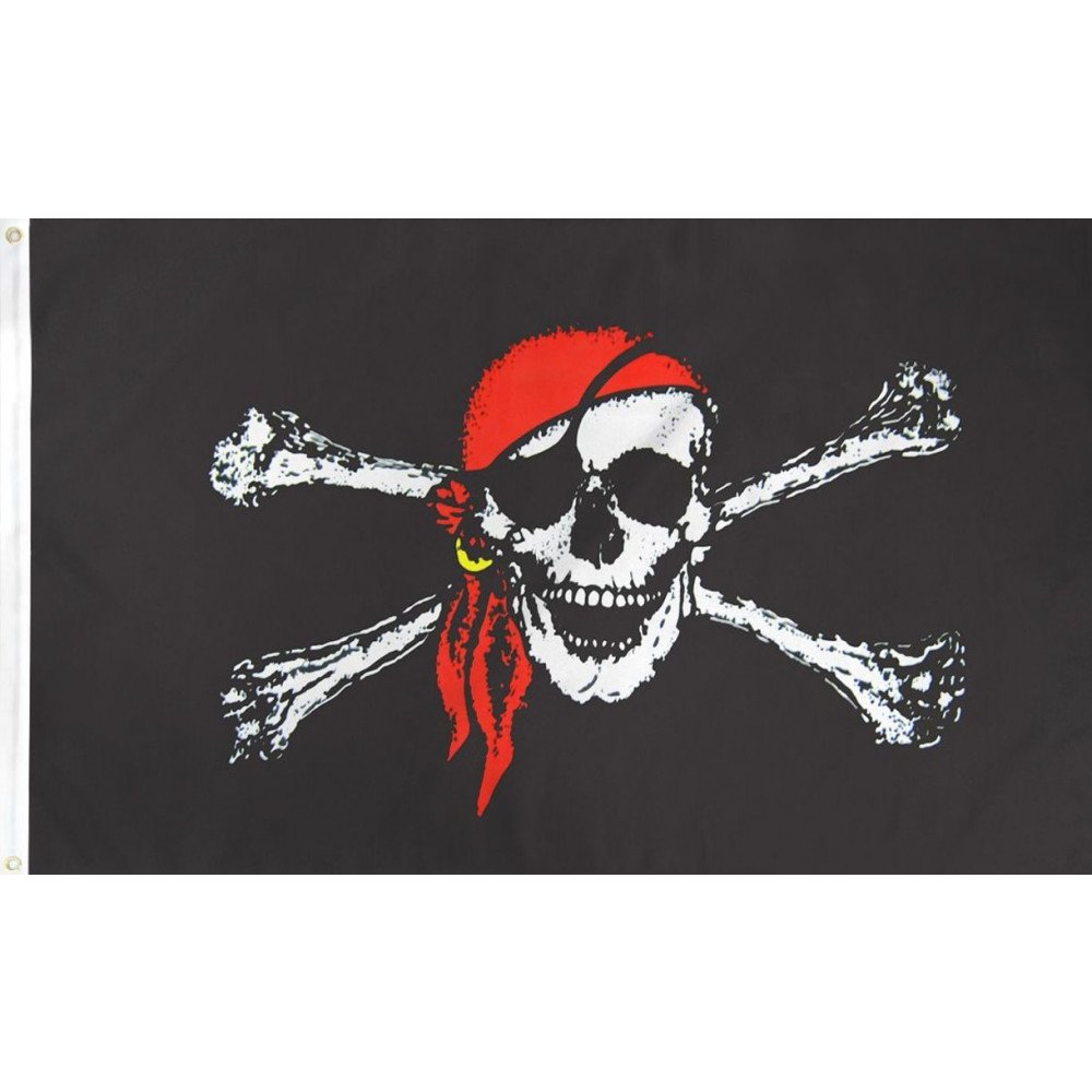 2'x3' Roger Pirate Flag | Steel City Collectibles