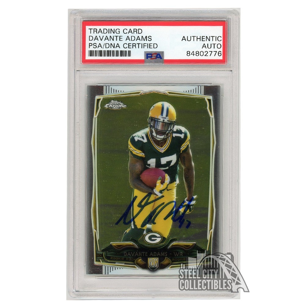 NFL Davante Adams Signed Trading Cards, Collectible Davante Adams