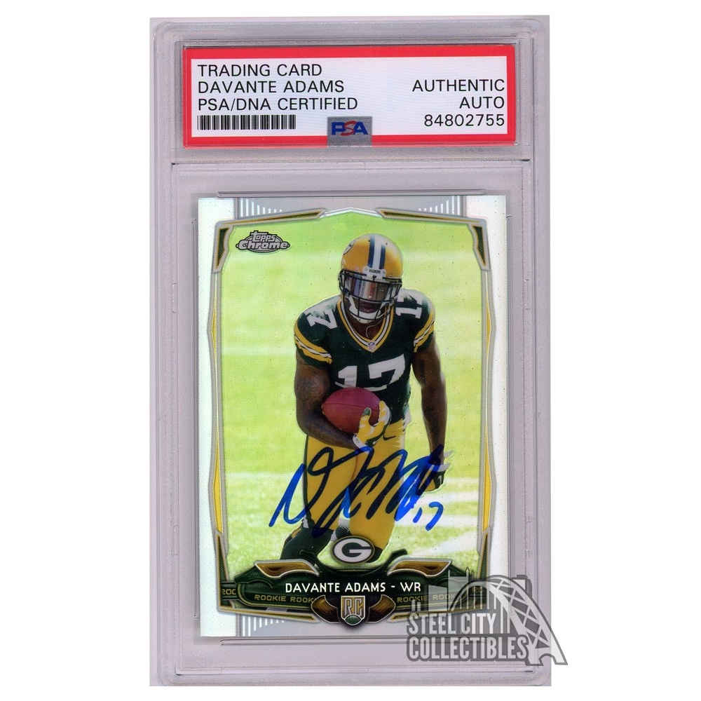 Davante Adams 2014 Topps Chrome Refractor Autograph Rookie Card