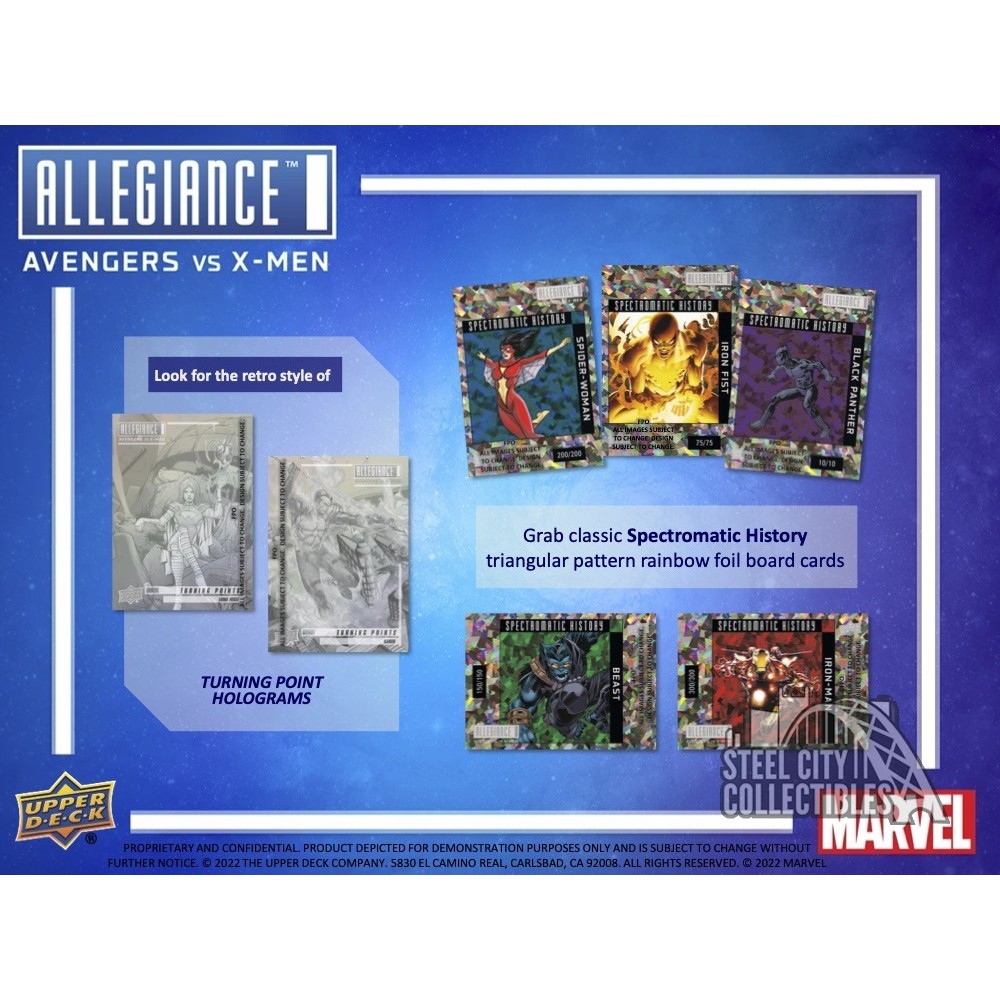 2023 Upper Deck Marvel's Allegiance: Avengers vs X-Men Hobby 12 