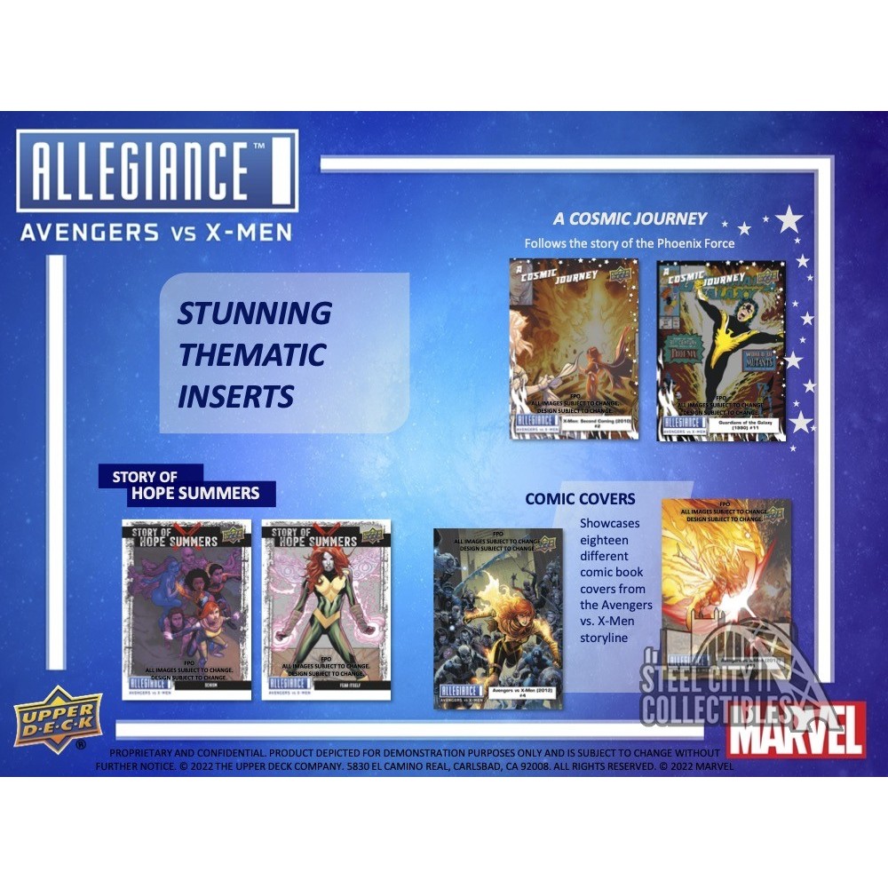 2023 Upper Deck Marvel's Allegiance: Avengers vs X-Men Hobby Box
