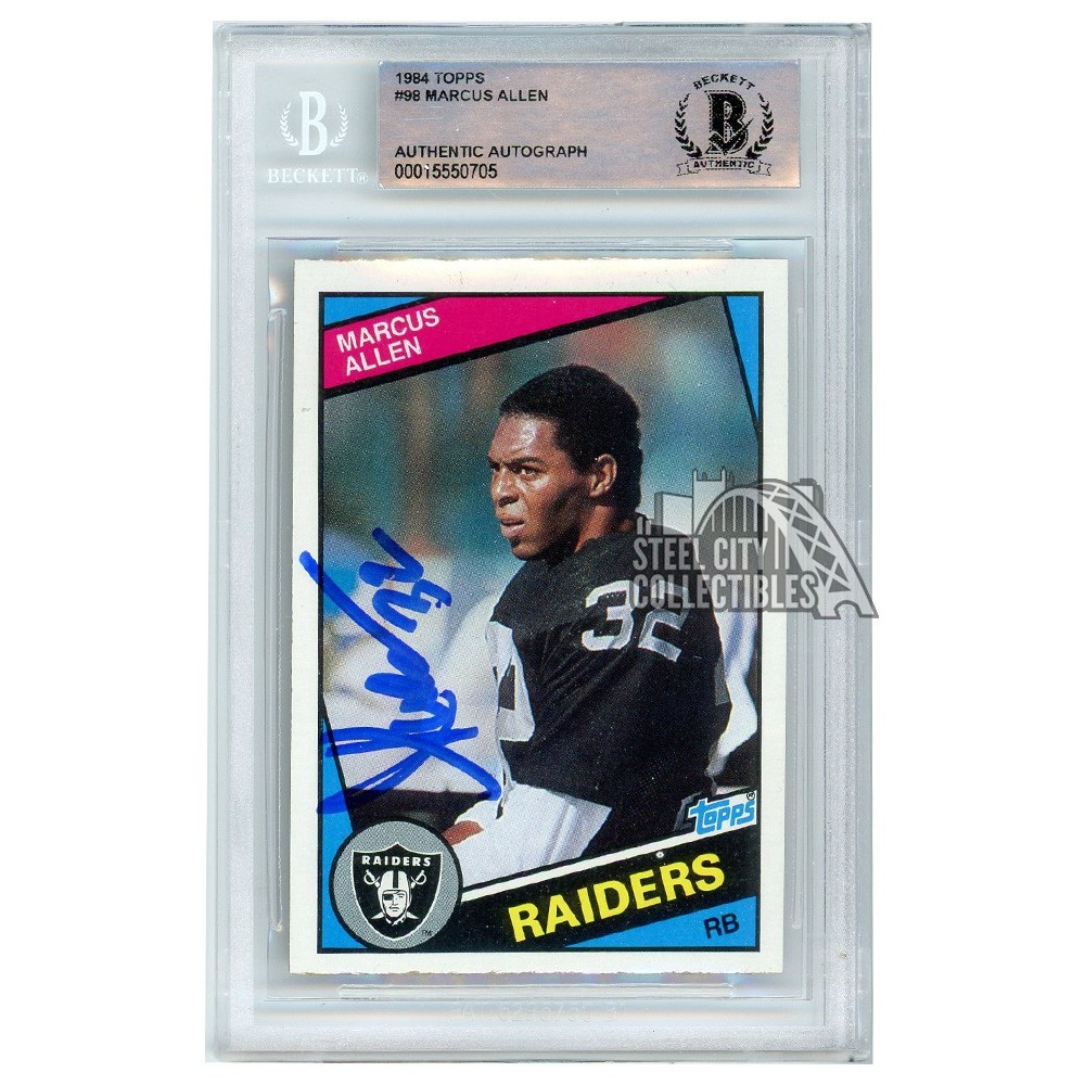 Marcus Allen PSA DNA Signed Football Autograph