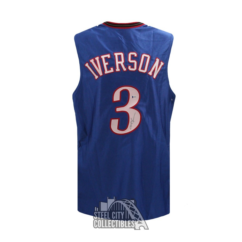 Allen Iverson Signed Philadelphia 76ers Jersey with The Answer Inscr –  More Than Sports
