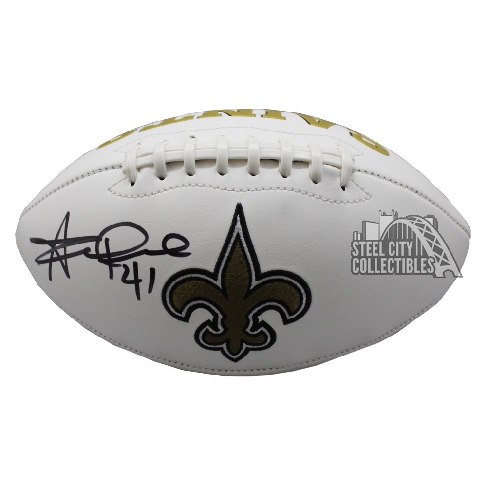 Alvin Kamara Autographed New Orleans Saints Eclipse Mini Helmet