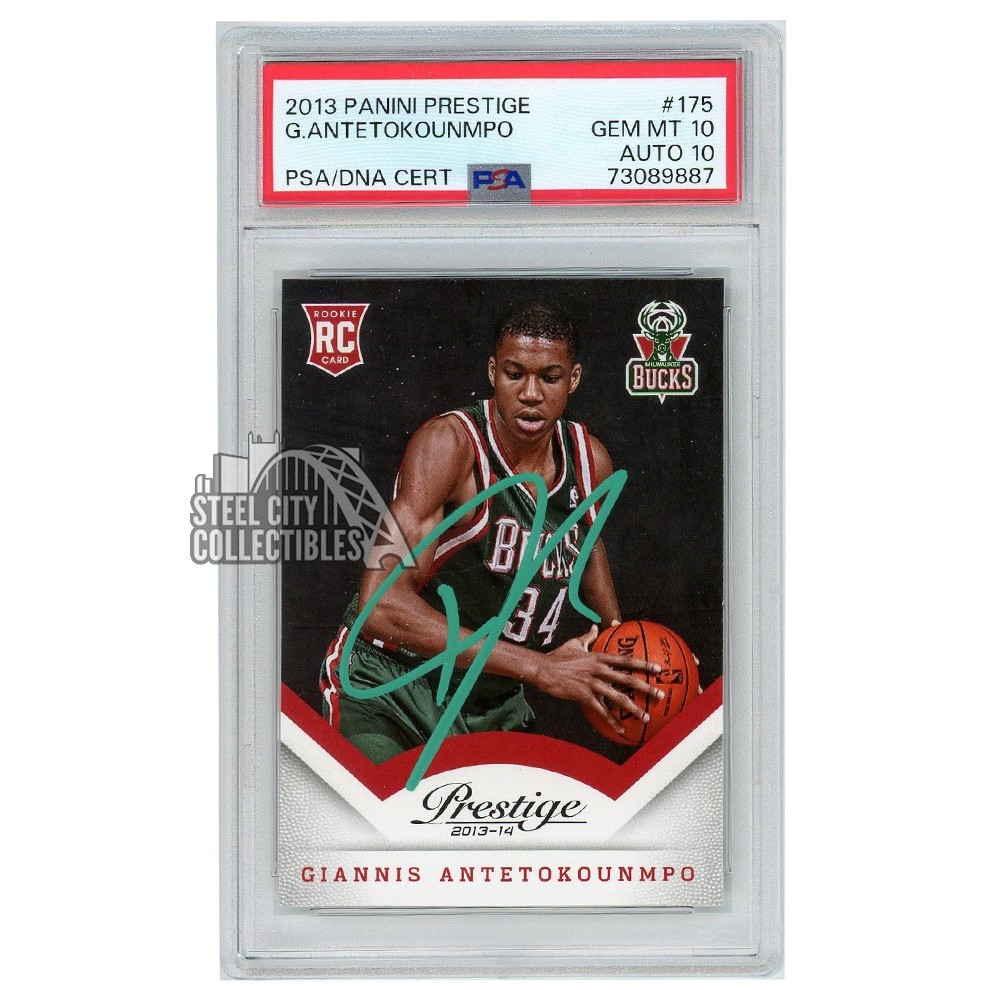 Giannis Antetokounmpo 2013-14 Panini Prestige Autograph RC Card