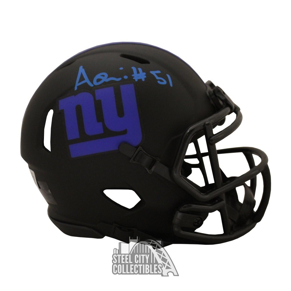 Darren Waller New York Giants Fanatics Authentic Autographed Riddell 2022  Salute to Service Speed Replica Helmet