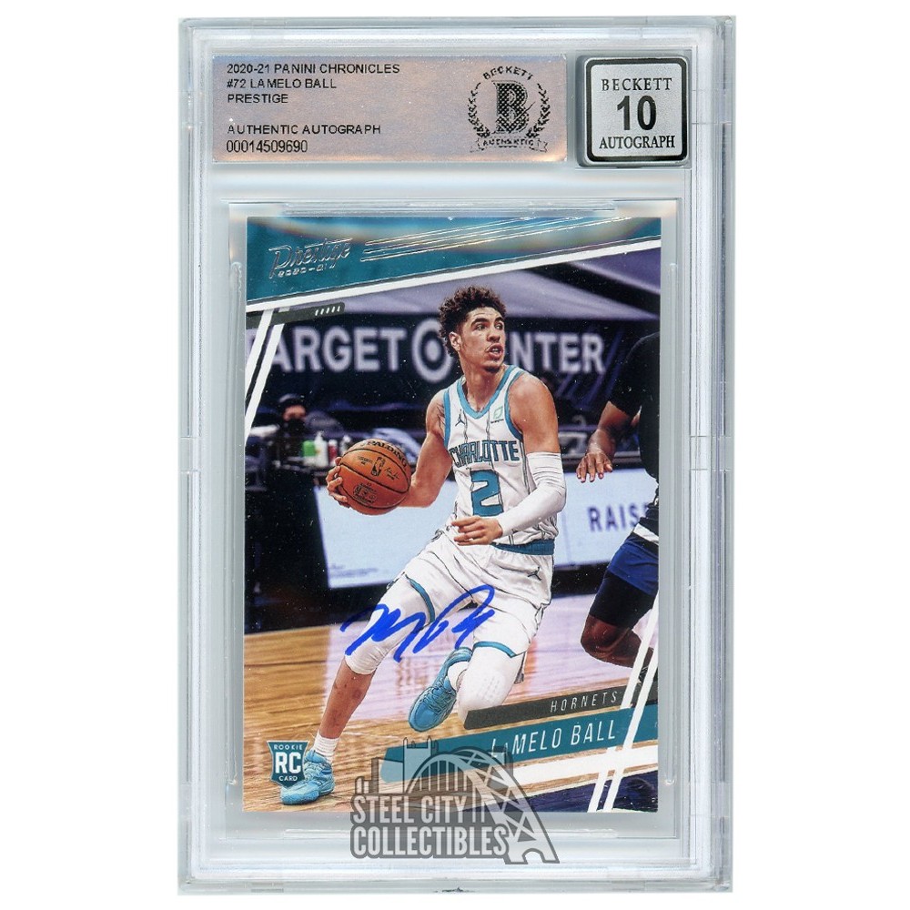 LaMelo Ball 2020-21 Panini Chronicles Prestige Autograph RC Card