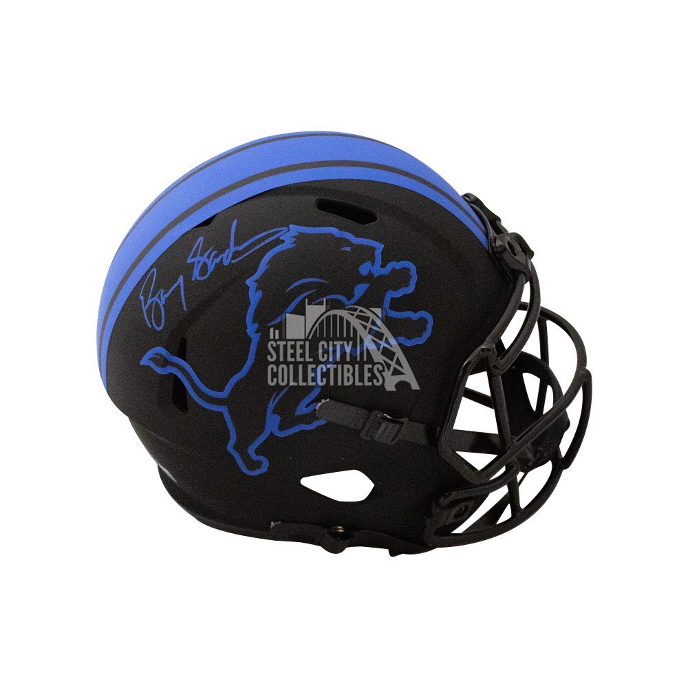 Barry Sanders Autographed Lions Lunar Eclipse Replica Full-Size