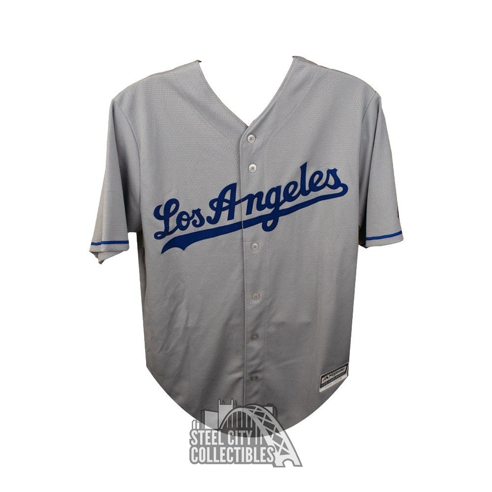 Cody Bellinger Autographed Los Angeles Dodgers Gray Majestic