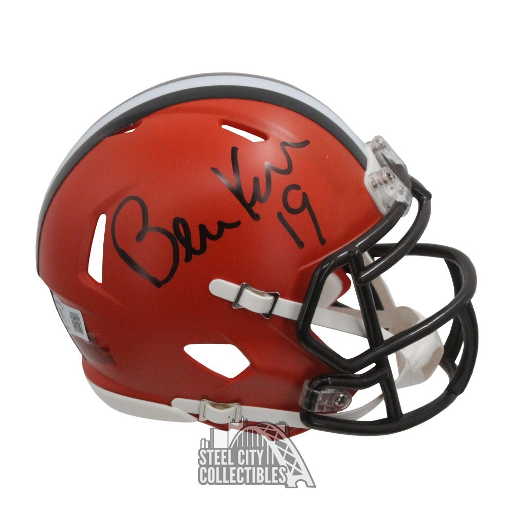 Bernie Kosar Autographed Cleveland Speed Mini Football Helmet - BAS