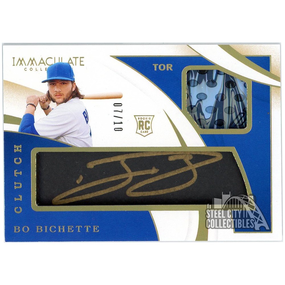 Bo Bichette 2020 Panini Immaculate Clutch Rookie Glove Autograph Card # ...