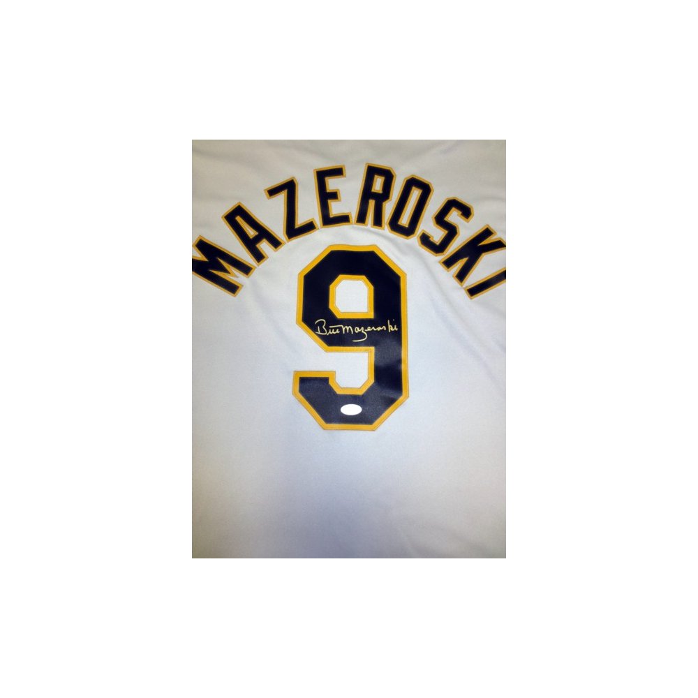 Bill Mazeroski Signed Pittsburgh Pirates Majestic Style Jersey (Beckett COA)