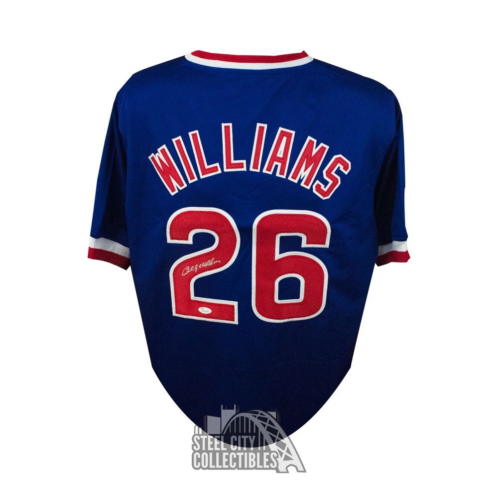 Billy Williams Autographed Chicago Custom Blue Baseball Jersey
