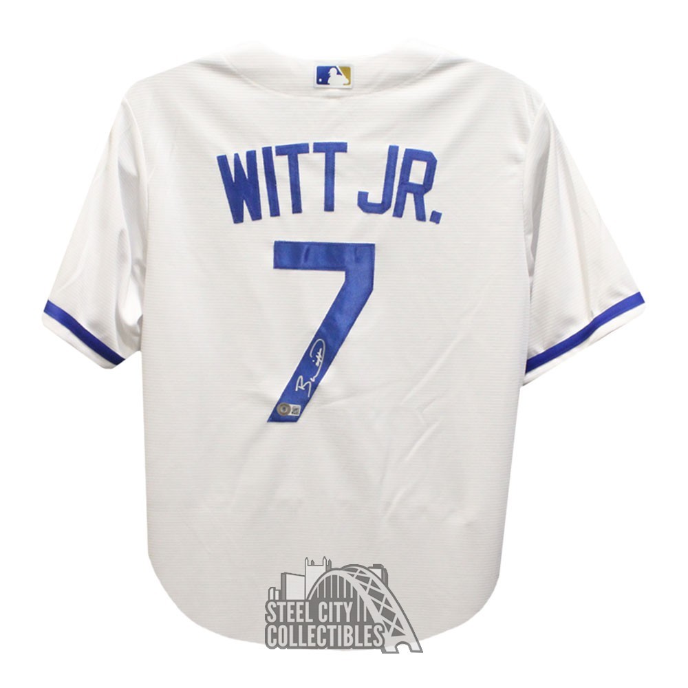 Bobby Witt Jr Autographed Kansas City Custom Baseball Jersey - BAS
