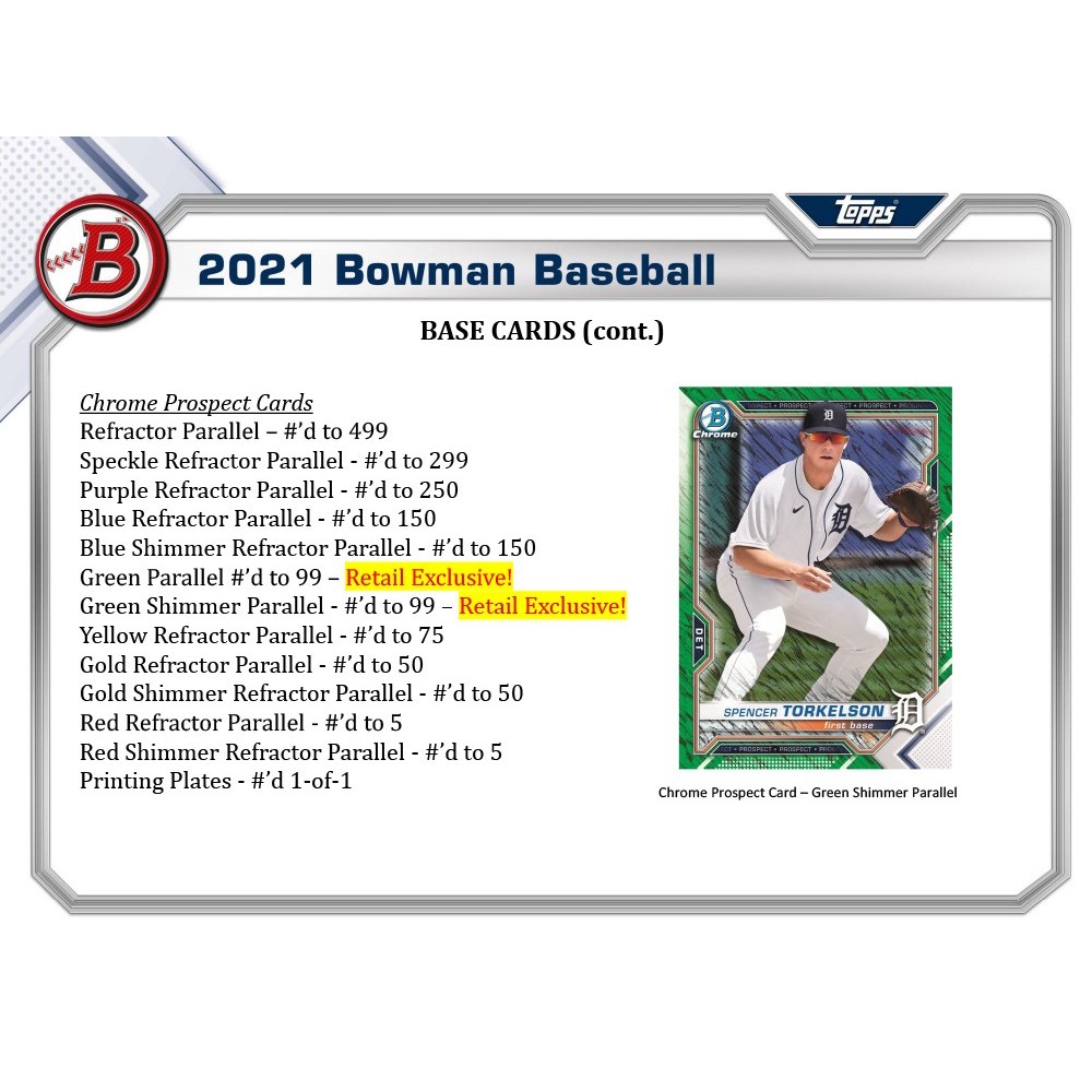 2022 Bowman Baseball Value Pack