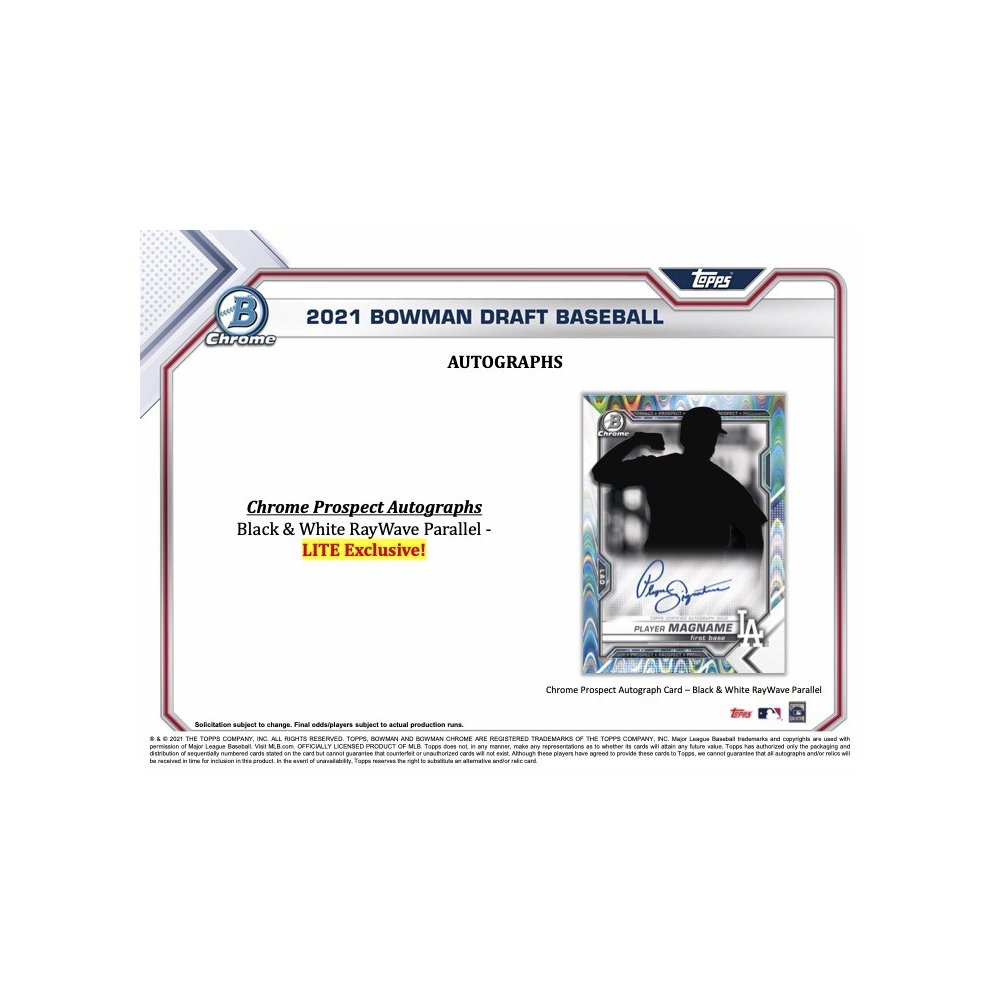 2021 Bowman Draft Lite Baseball, Box