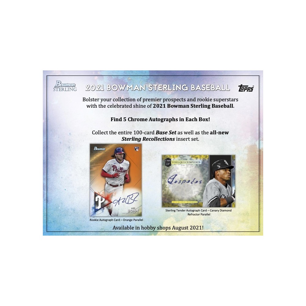 2021 Bowman Sterling Baseball Hobby Box Random Division Group