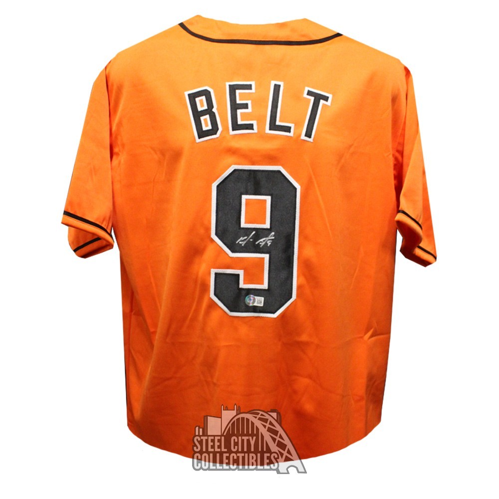 Brandon Belt Autographed San Francisco Custom Orange Baseball Jersey - BAS