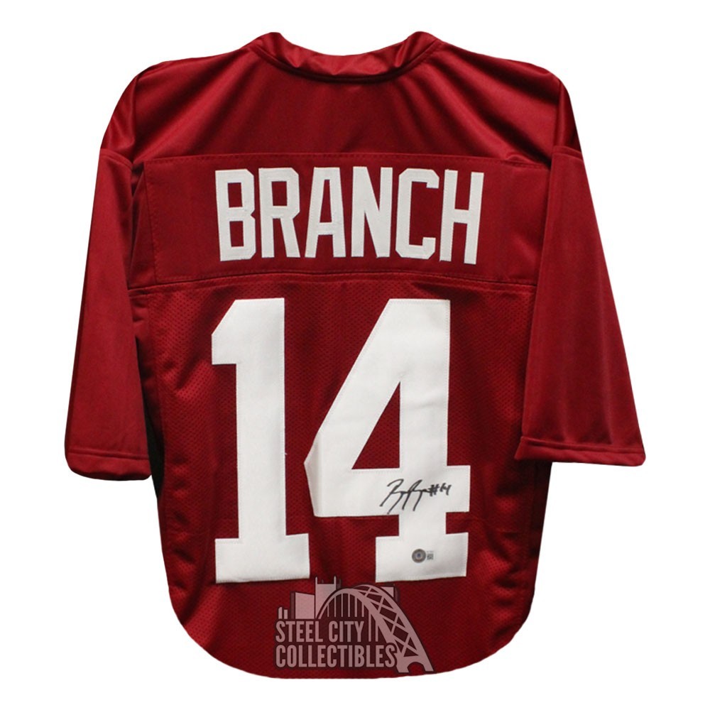 Brian Branch Autographed Alabama Custom Maroon Football Jersey - BAS