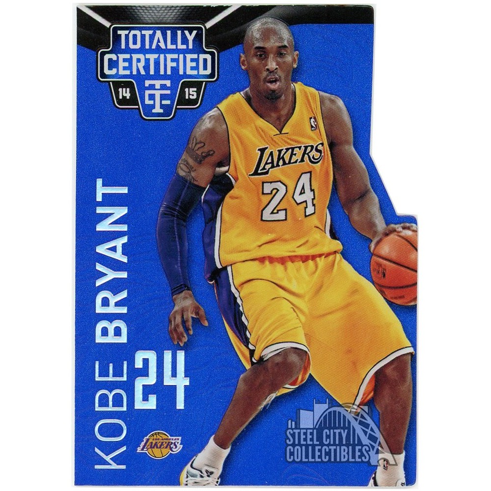 Kobe Bryant 2014-15 Panini Totally Certified Dribbling Mirror Platinum Blue  Die-Cut Card #66 71/74