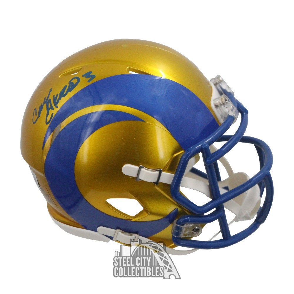 Los Angeles Rams Cam Akers Signed Full Size Replica Flash Helmet