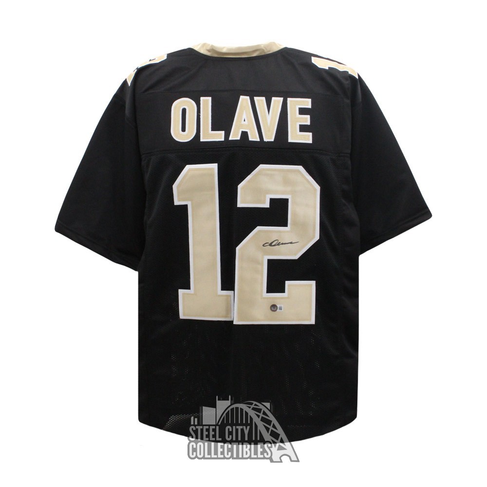 Chris Olave Autographed New Orleans Custom Black Football Jersey