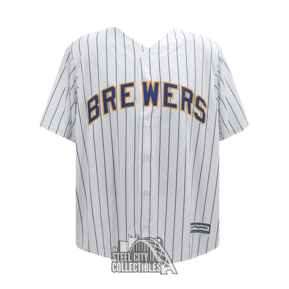 Christian Yelich Autographed Authentic Brewers Jersey