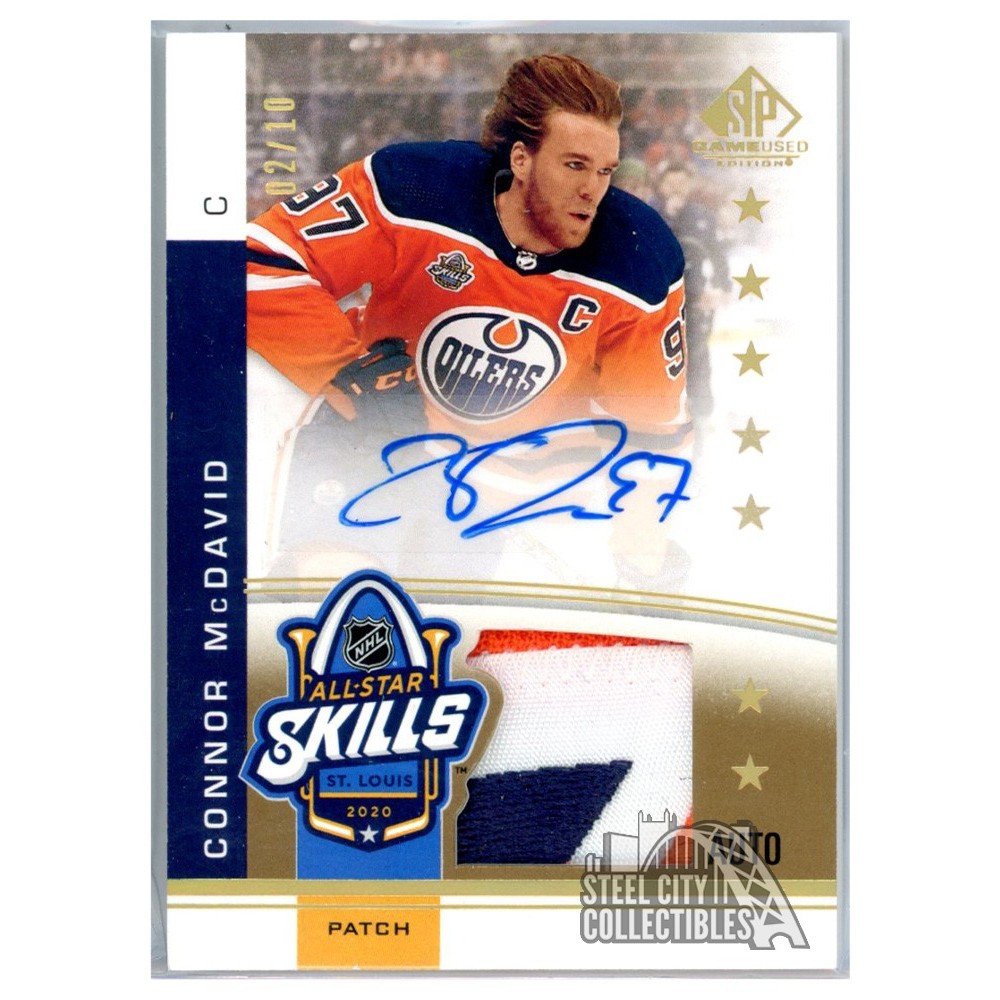 Connor McDavid 2020-21 Upper Deck SP Game Used Hockey All Star Skills ...