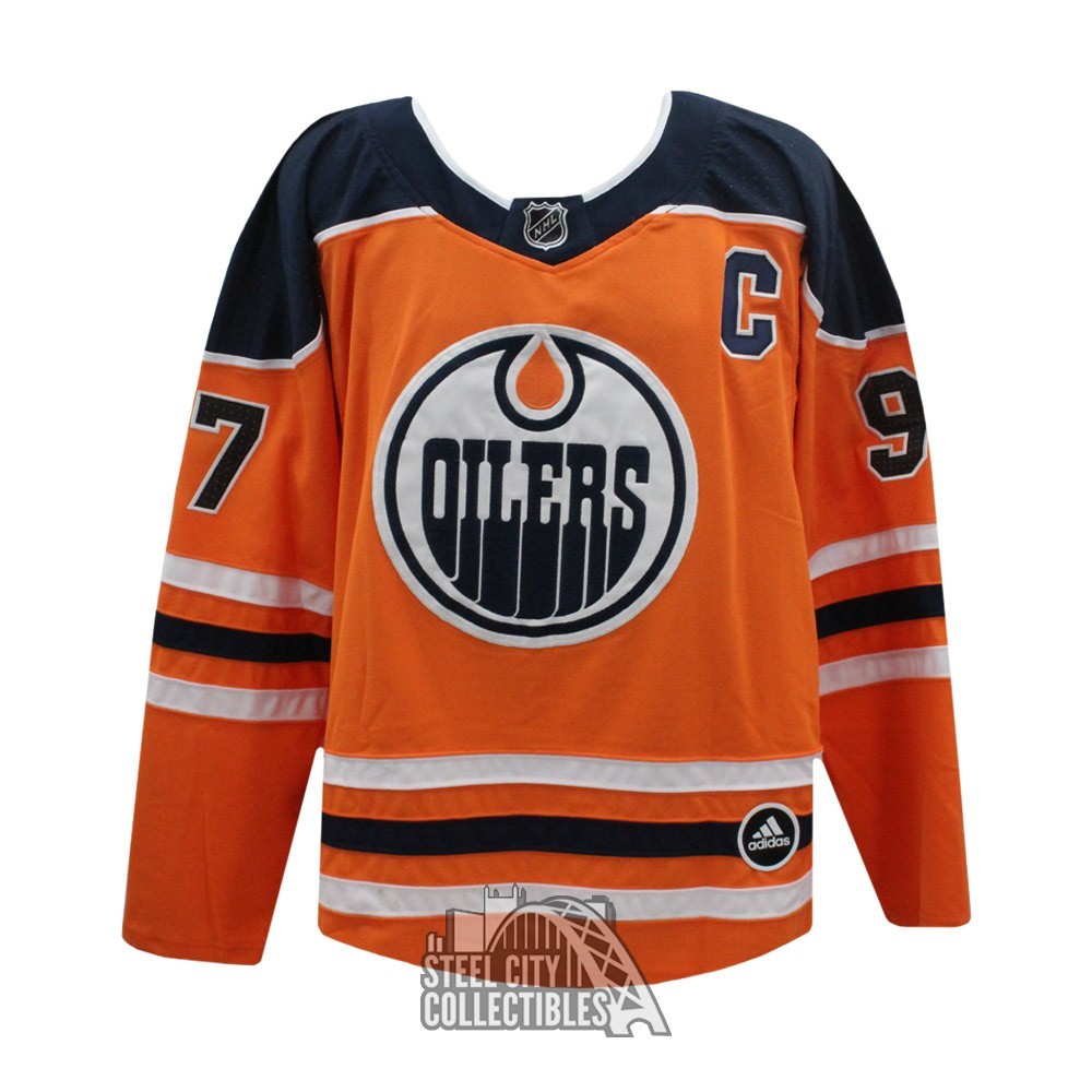 Connor McDavid Edmonton Oilers Adidas Orange Jersey